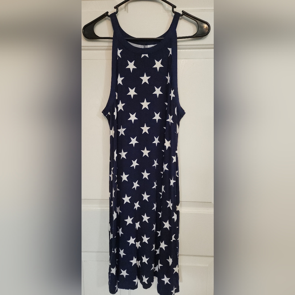 Old Navy Kids Dress - Navy Blue with White Stars